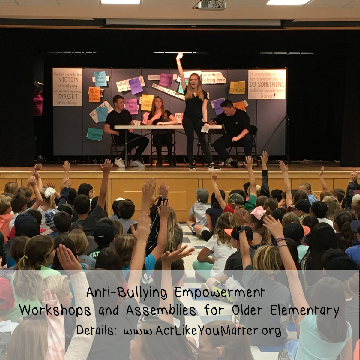 Anti Bullying Assembly for grades PK-4 featuring El Paso