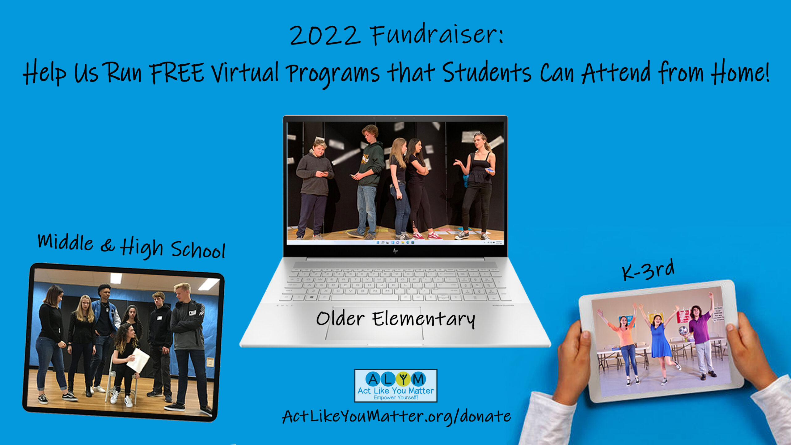 Help Us Run FREE Virtual Programs that Kids Can Attend from Home - Act ...